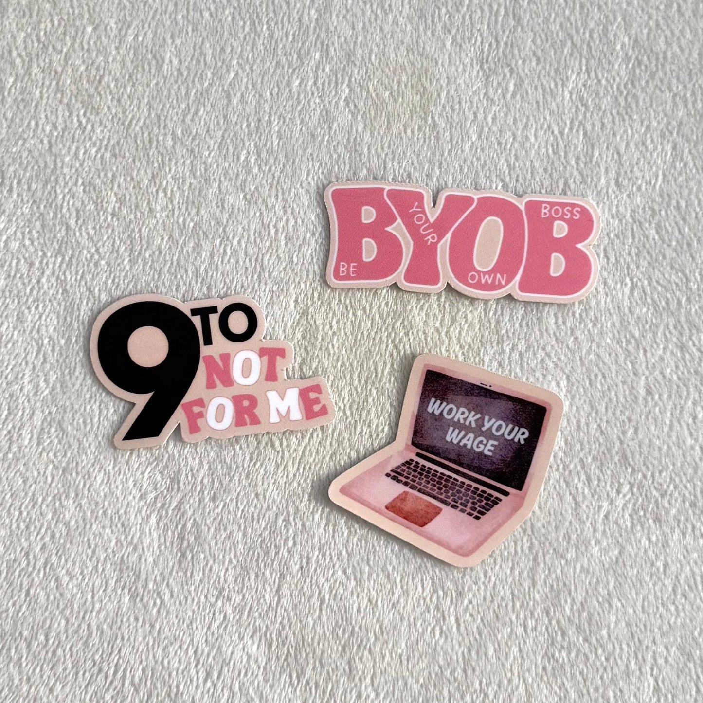 BYOB build your own biz - 3 sticker pack