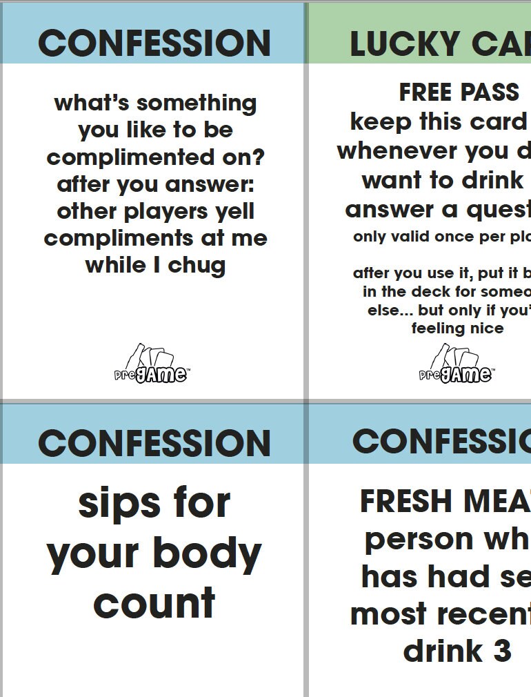 THE ULTIMATE PREGAME | Drinking Card Game