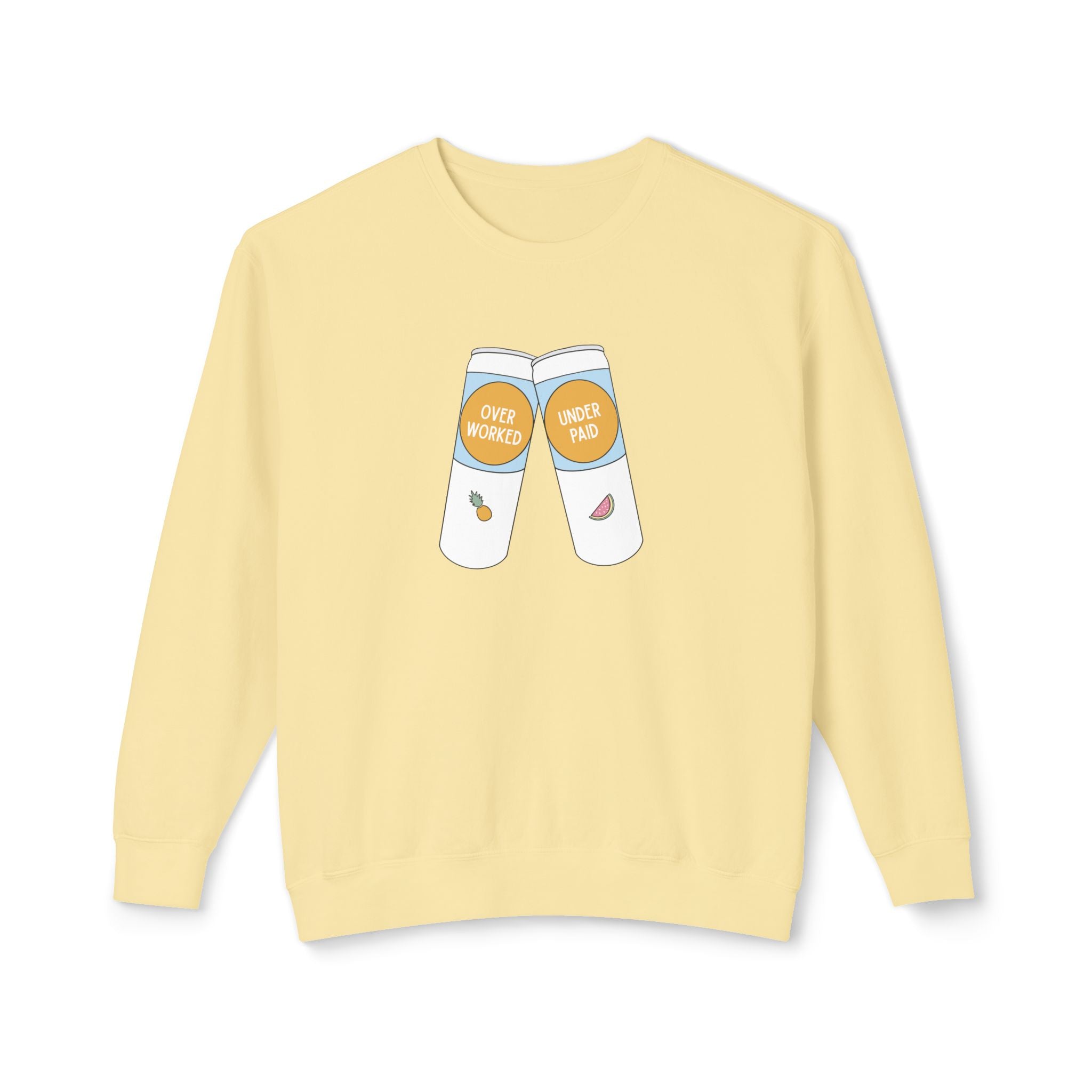 OVERWORKED & UNDERPAID | CREWNECK