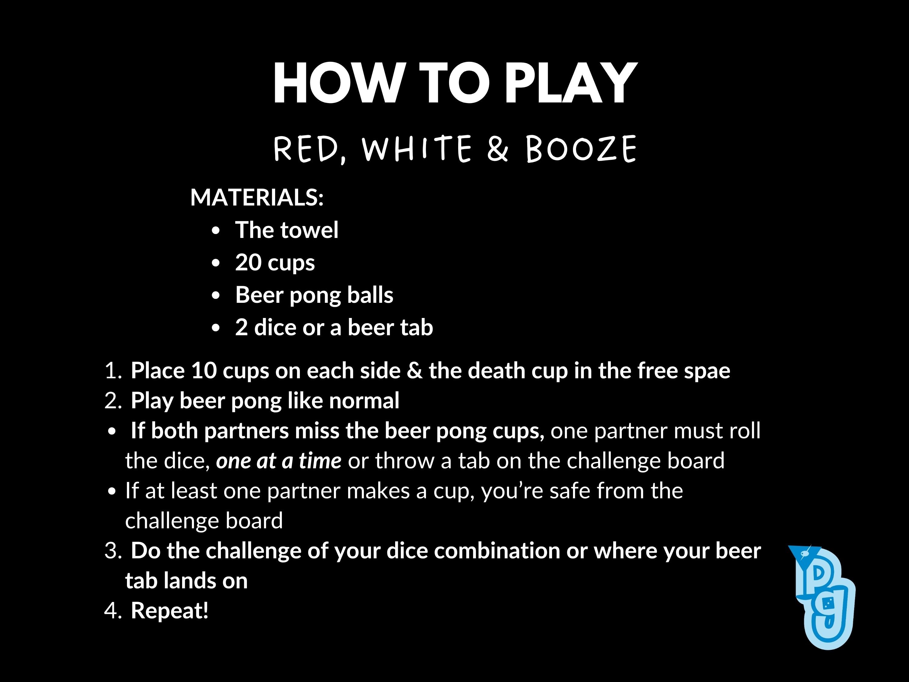 RED WHITE & BOOZE | Game TOWEL