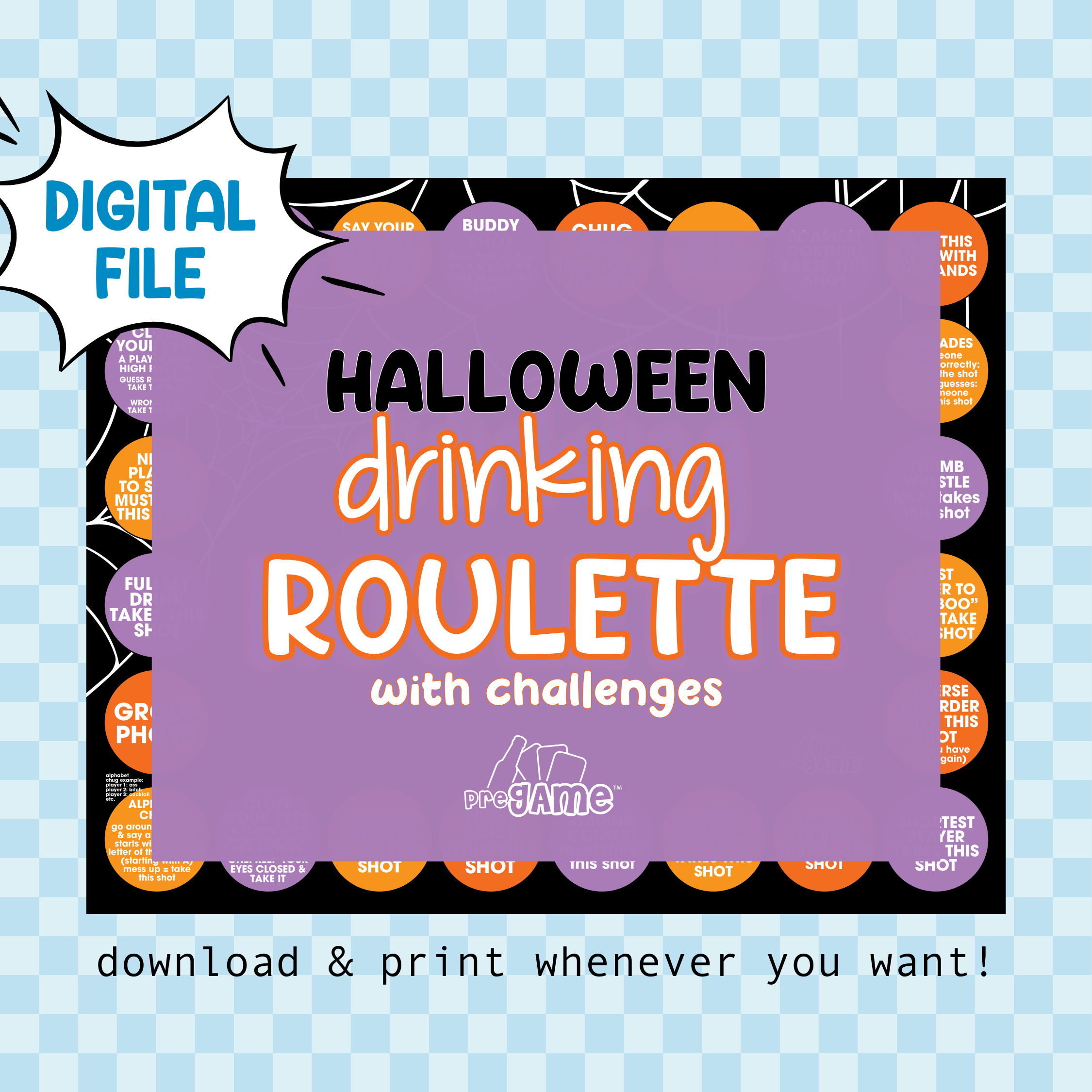 HALLOWEEN DRINKING ROULETTE | Shots & Challenges