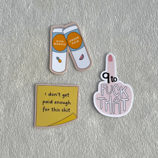 i don't want to be here - 3 sticker pack