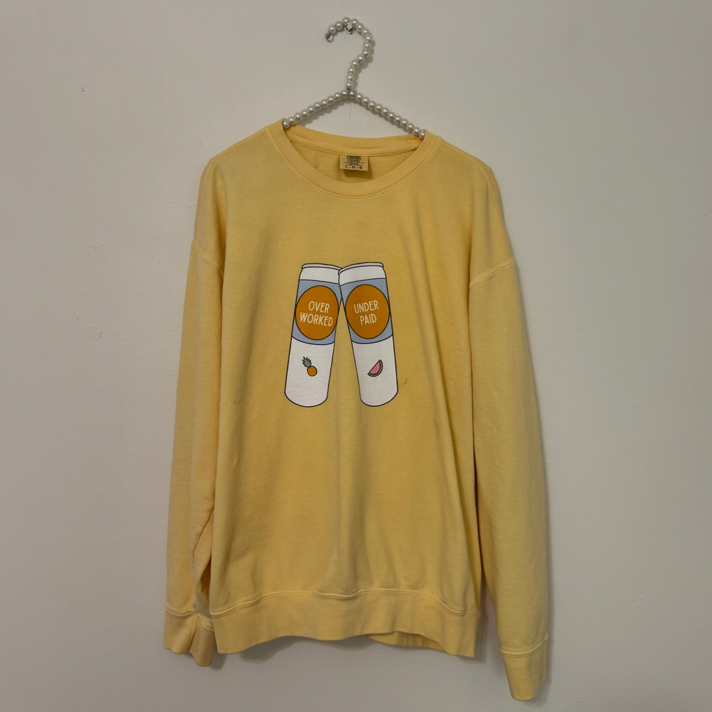 OVERWORKED & UNDERPAID | CREWNECK