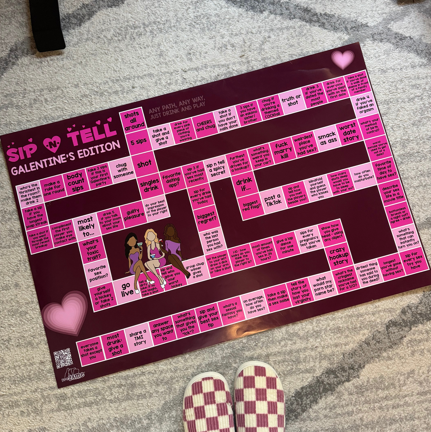 SIP-N-TELL | Galentines Game
