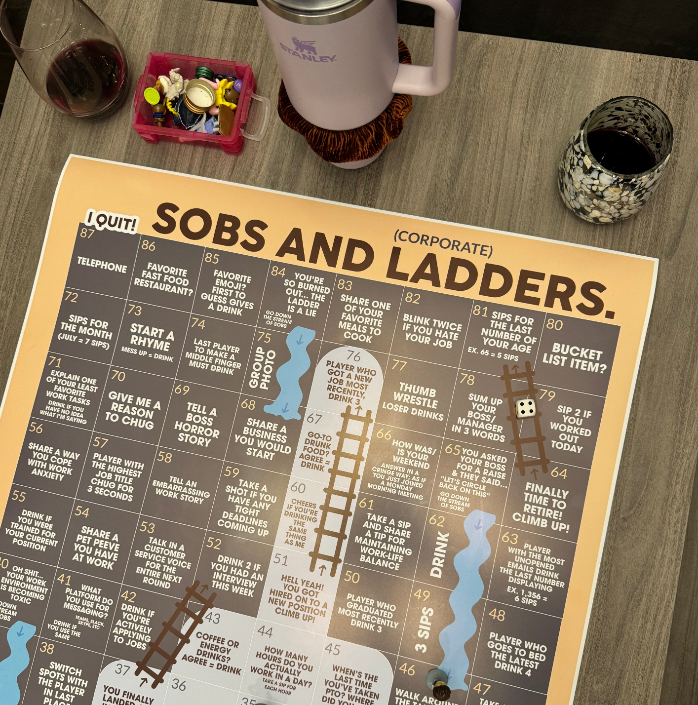 SOBS AND (corporate) LADDERS | Work Related Drinking Game