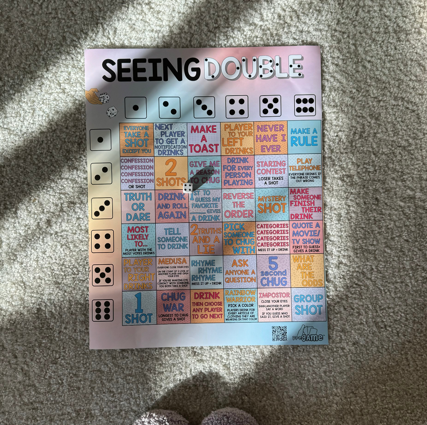 SEEING DOUBLE | Drinking Dice Game