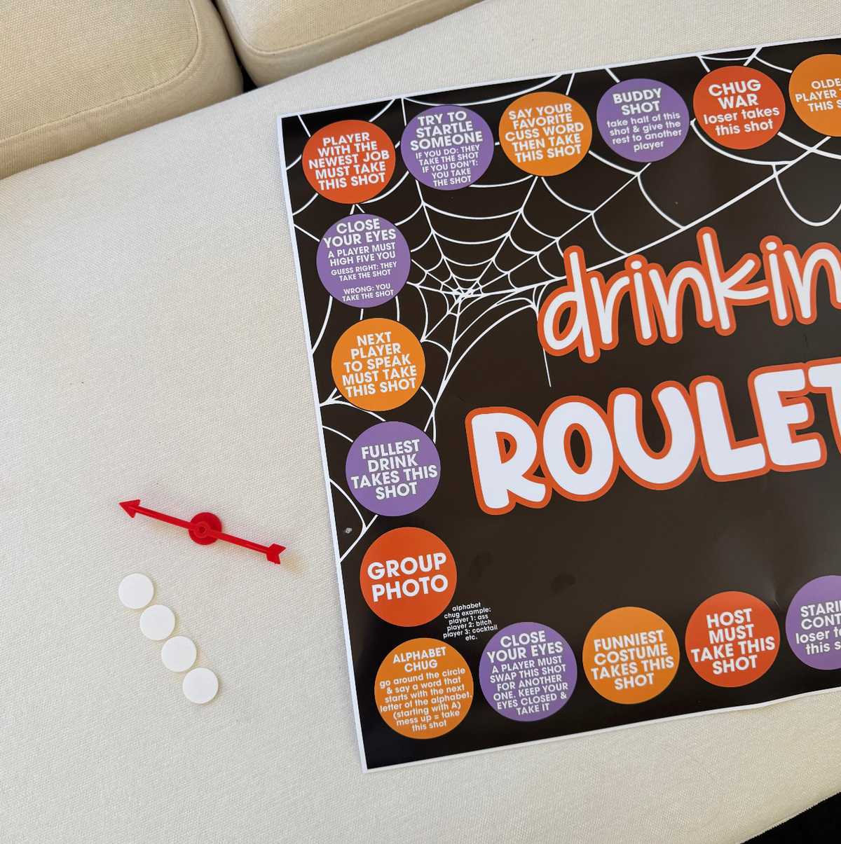 (SHIPS TO YOU) HALLOWEEN DRINKING ROULETTE