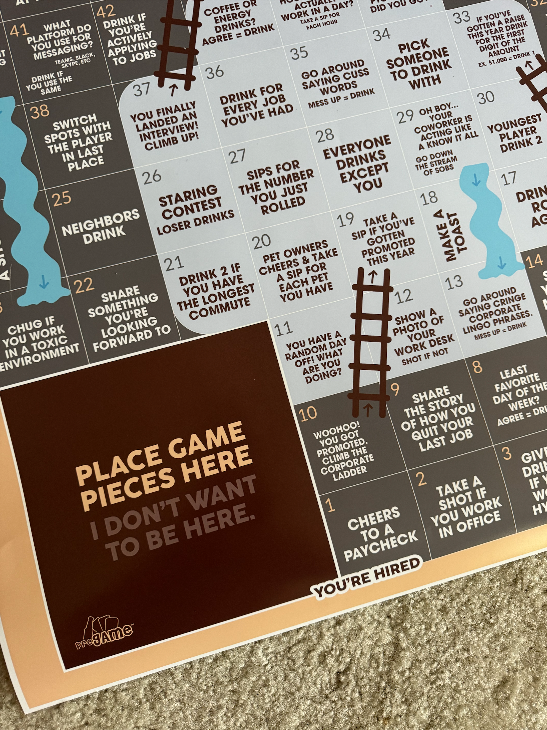 SOBS AND (corporate) LADDERS | Work Related Drinking Game