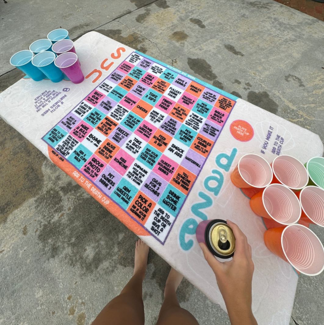 SUN DAZE DRINKING GAME TOWEL