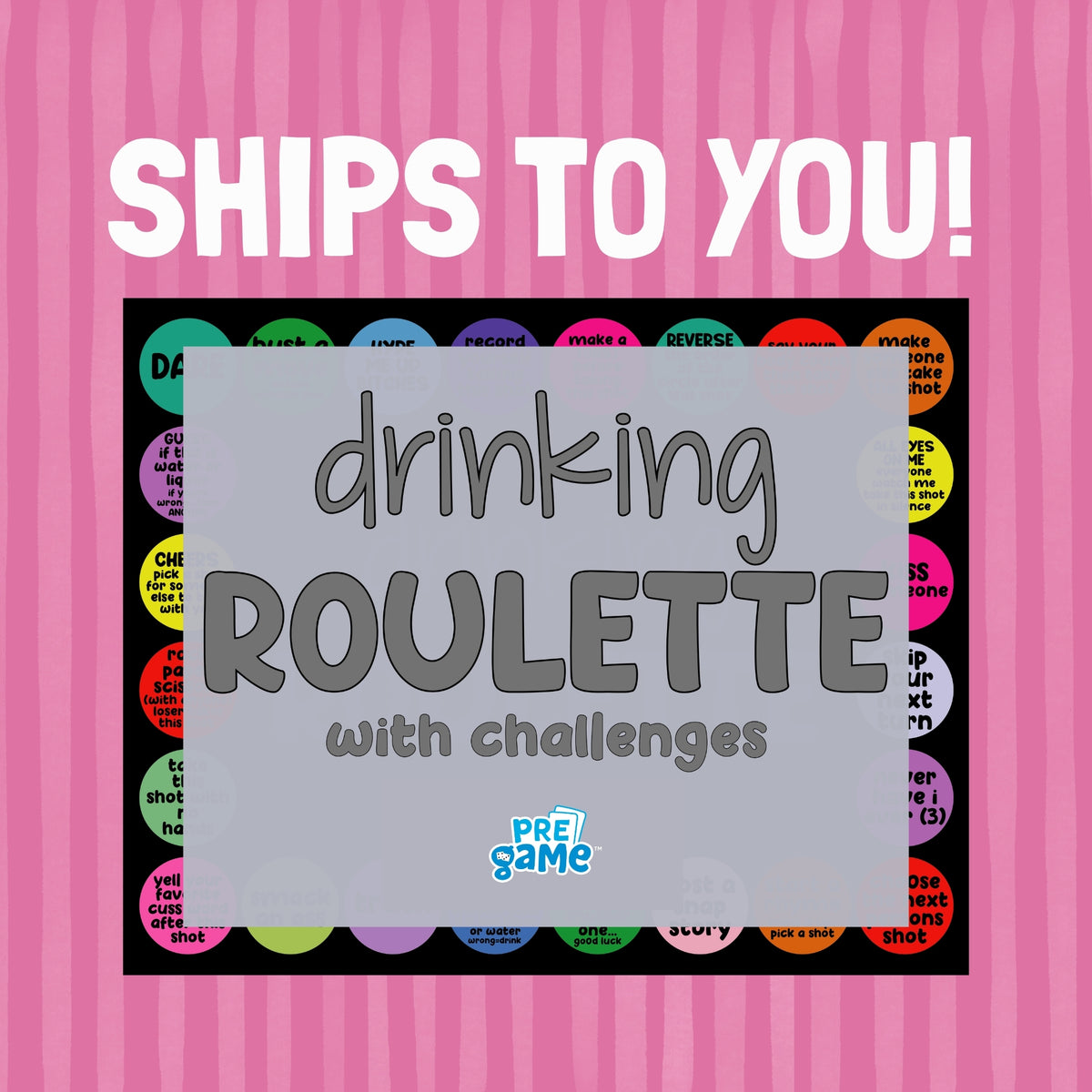 (SHIPS TO YOU) DRINKING ROULETTE