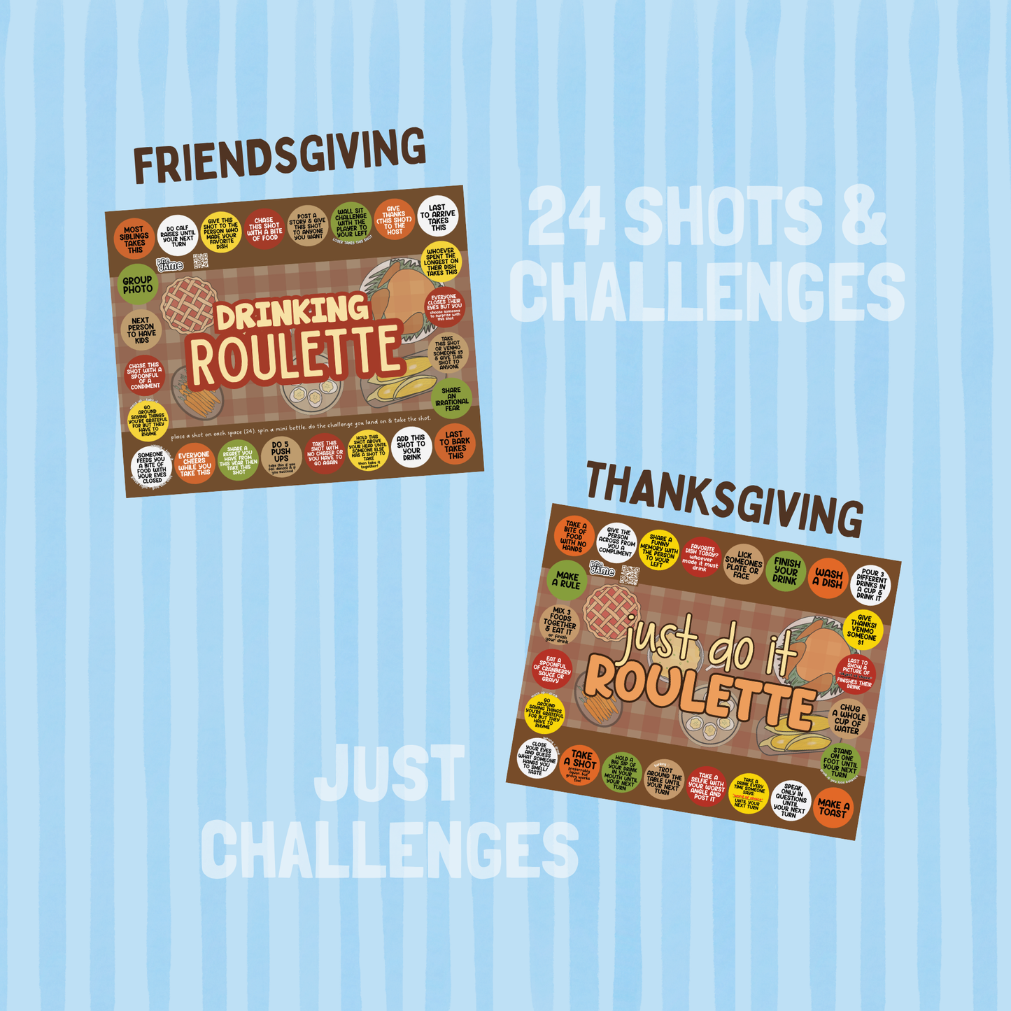 FRIENDSGIVING & THANKSGIVING DRINKING ROULETTE