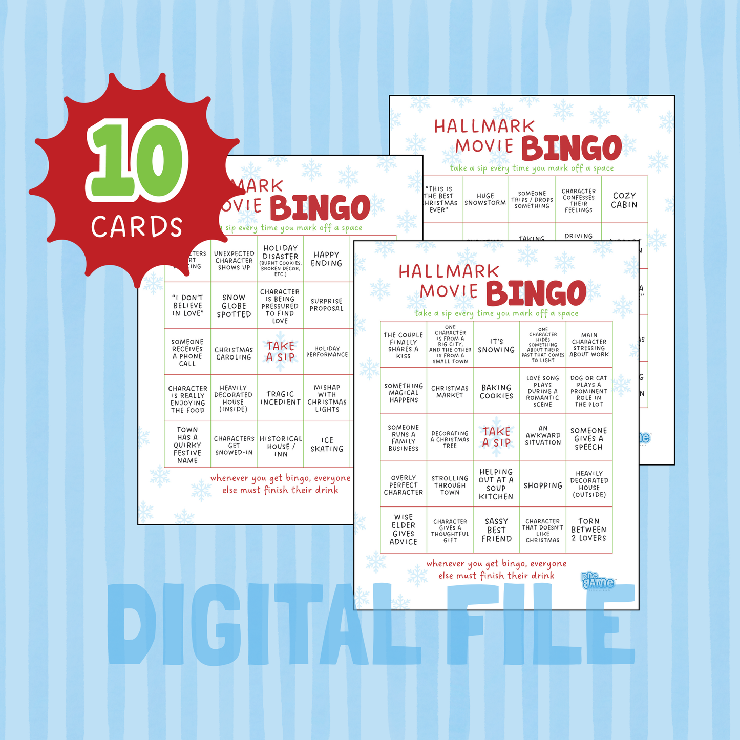 HALLMARK MOVIE BINGO