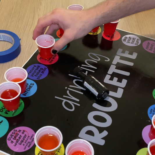 DRINKING ROULETTE | 24 Shots & Challenges