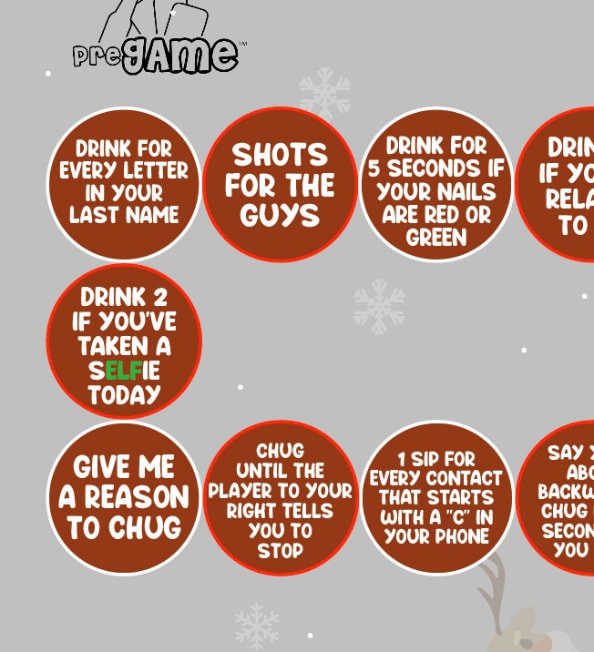 NAUGHTY SANTA | A Friendsmas Drinking Game