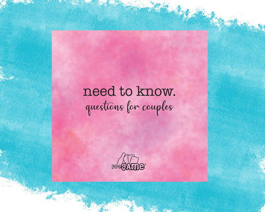 NEED TO KNOW | Couples Card Game