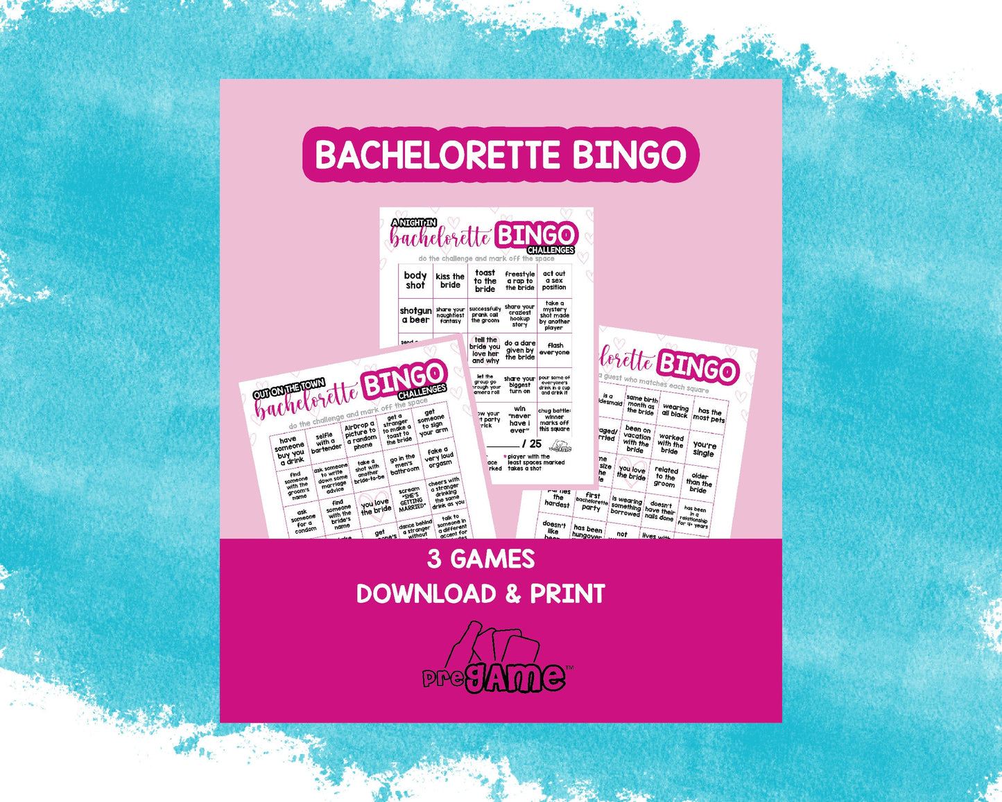 BACHELORETTE BINGO