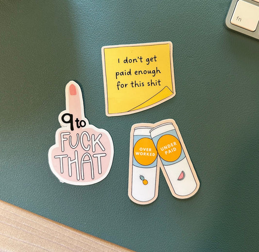 i don't want to be here - 3 sticker pack