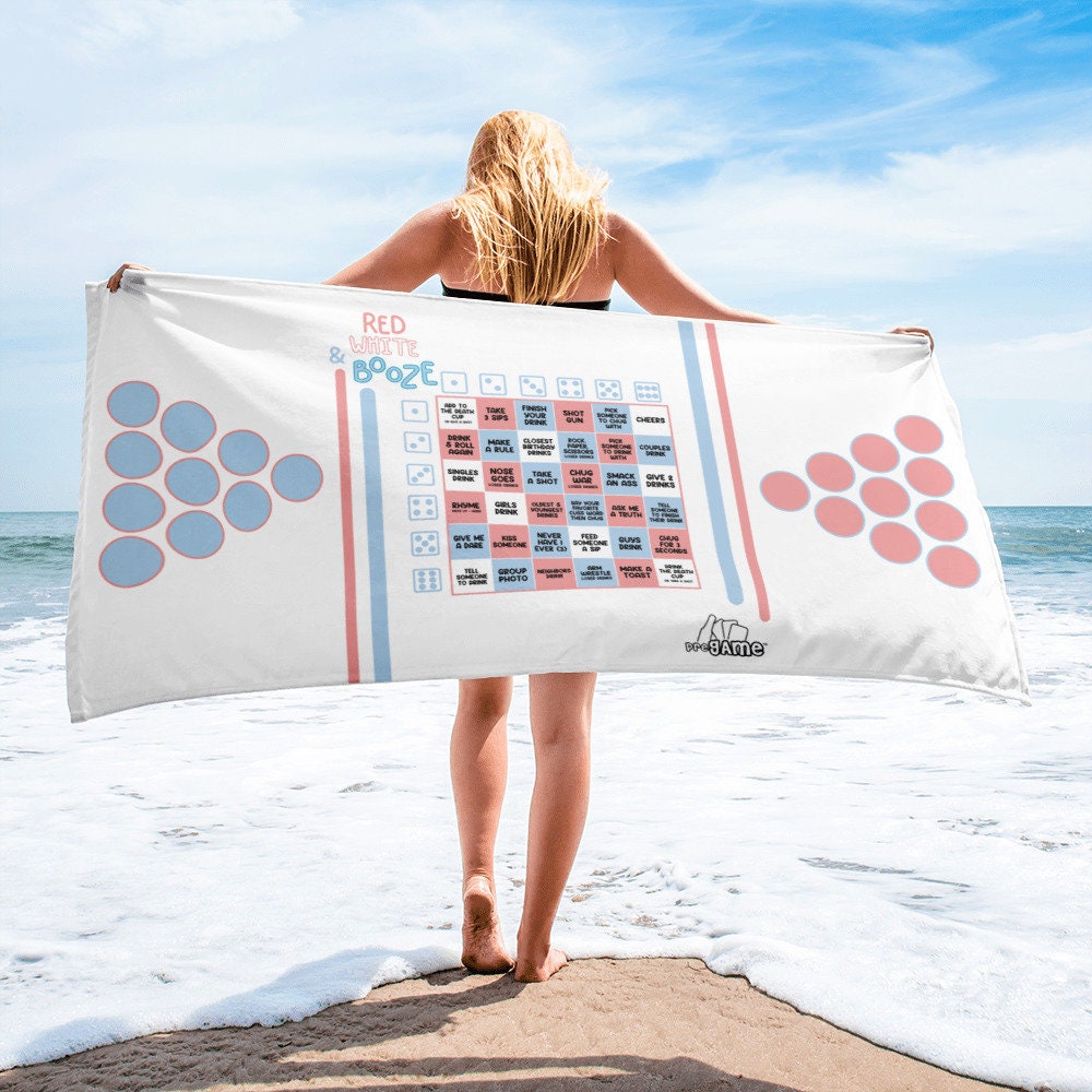 RED WHITE & BOOZE | Game TOWEL