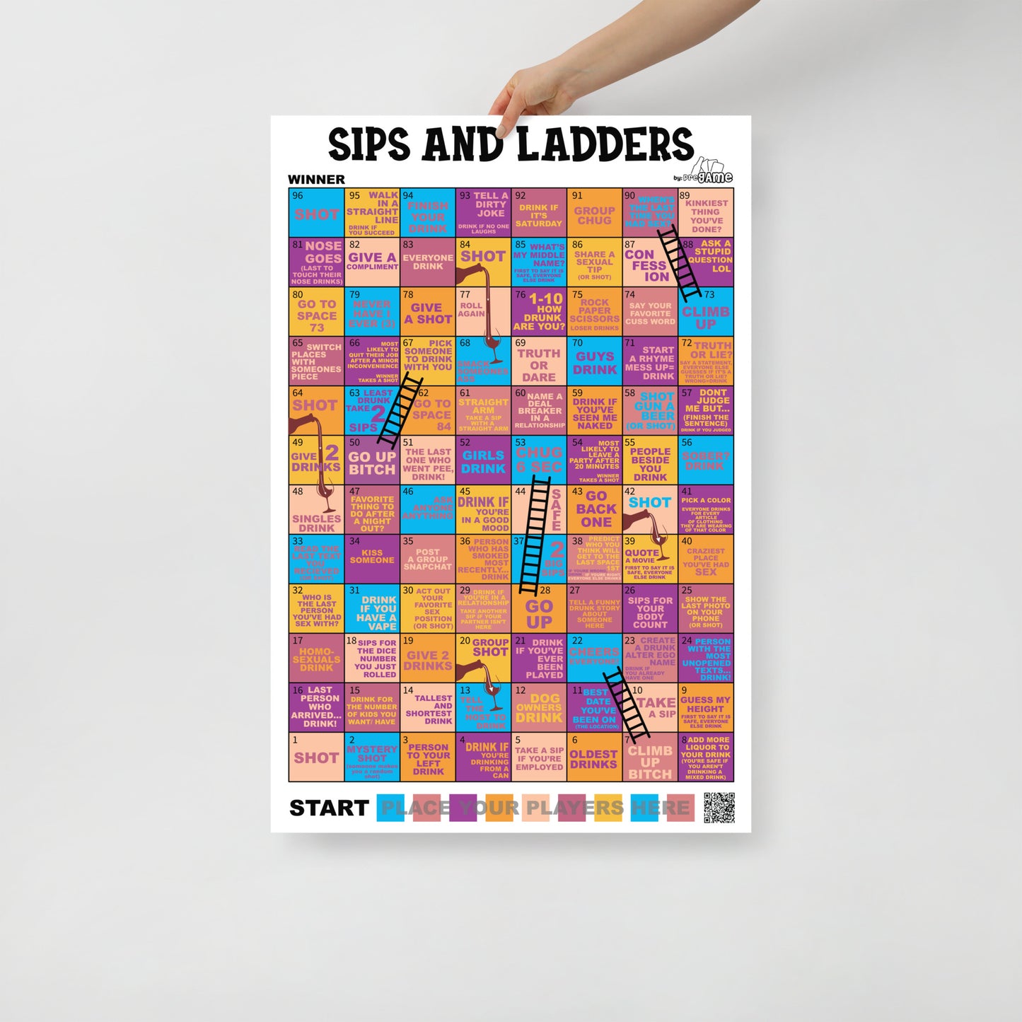 SIPS AND LADDERS (PRINT ONLY)