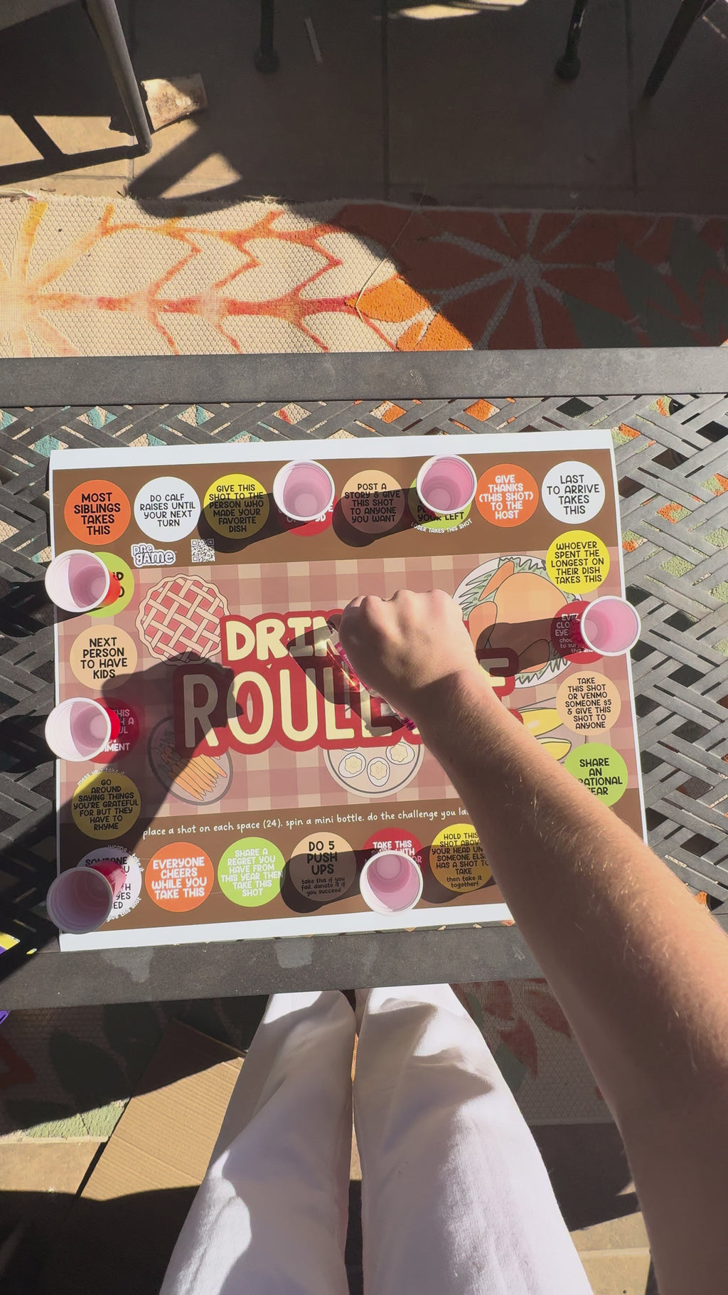 FRIENDSGIVING DRINKING ROULETTE