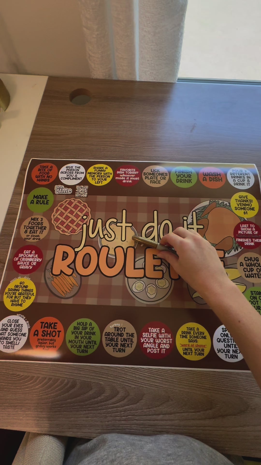 THANKSGIVING CHALLENGE ROULETTE