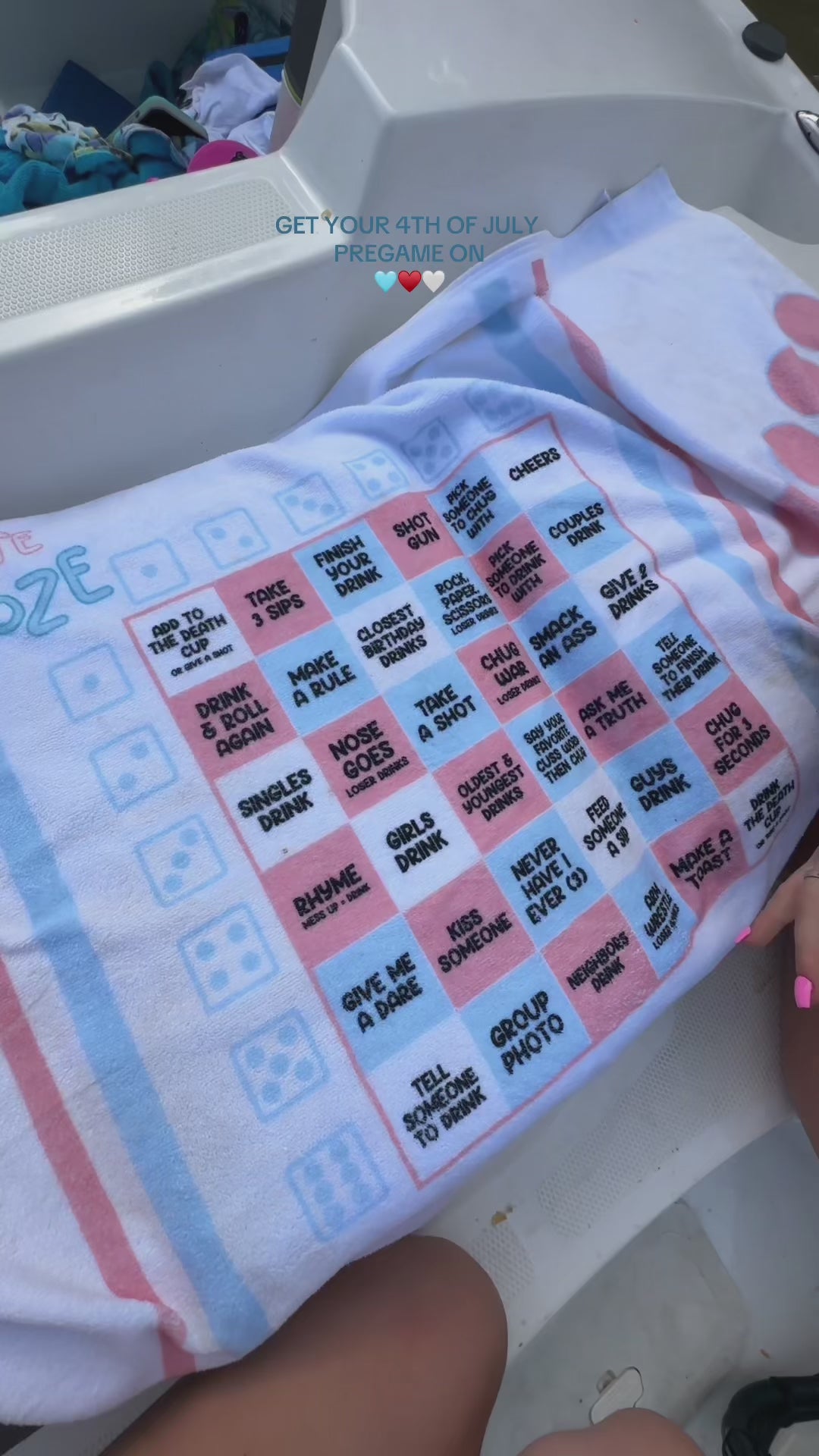 RED WHITE & BOOZE | Game TOWEL