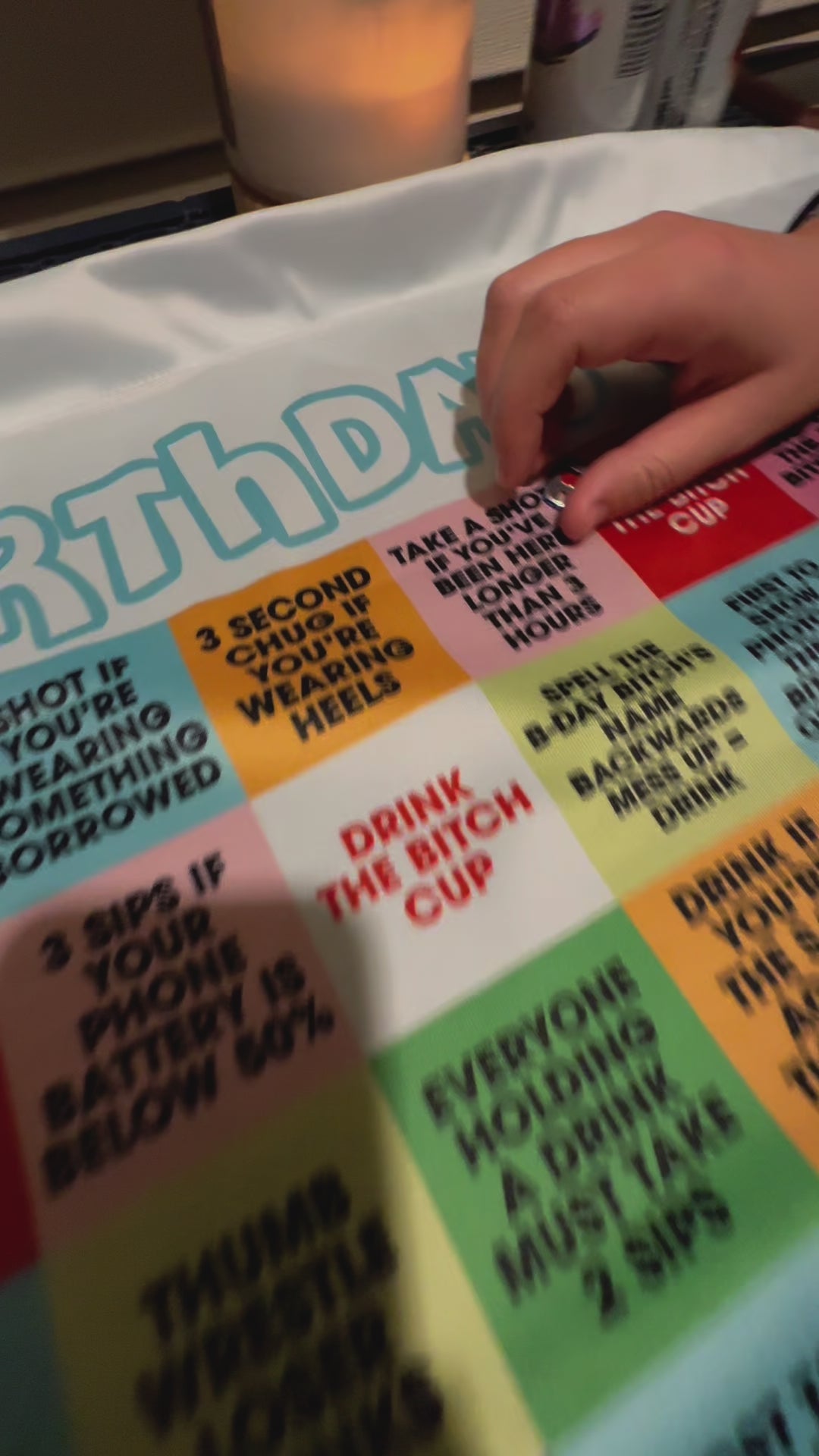BIRTHDAY TAB GAME
